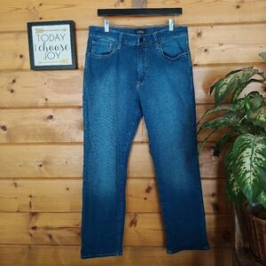 34 Heritage Charisma Classic Jeans Comfort Rise Straight Leg Stretch Sz 35 X 30"